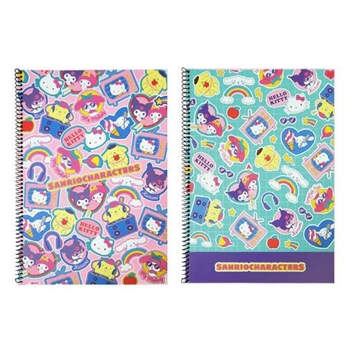 BeeCrazee Hello Kitty and Friends Thin Spiral A4 Notebooks Kawaii Gifts