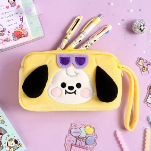 BeeCrazee BT21 Baby Plushy Pouches with Handy Straps Chimmy Kawaii Gifts 8809761947119