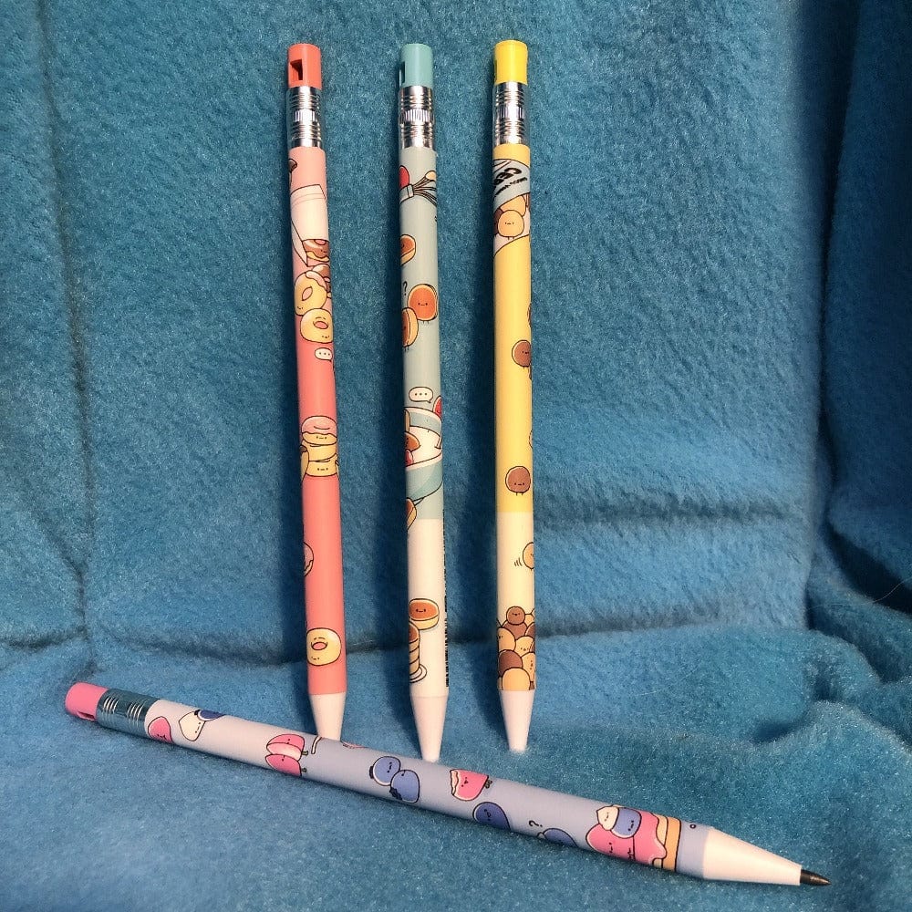 BeeCrazee 2mm Donut & Cereal Mechanical Pencil w Sharpener Kawaii Gifts