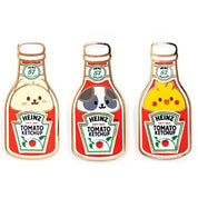 BeeCrazee Anirollz Heinz Bunniroll, Chickiroll & Pandaroll Enamel Pin Kawaii Gifts