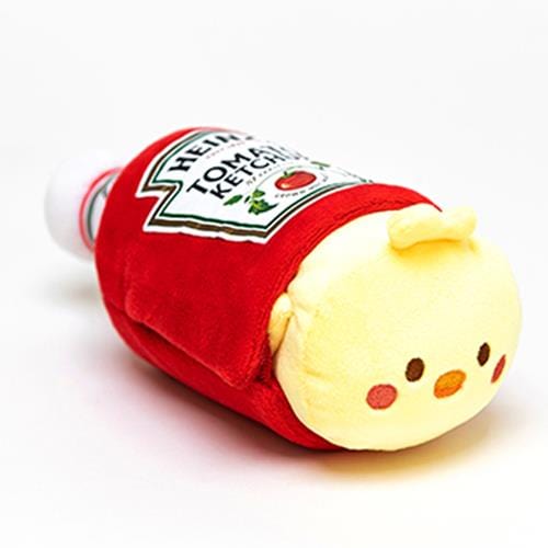 BeeCrazee Heinz Anirollz Small Plush in Heinz Ketchup Bottle Wrap Kawaii Gifts