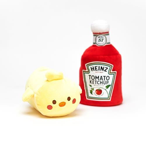 BeeCrazee Heinz Anirollz Small Plush in Heinz Ketchup Bottle Wrap Kawaii Gifts
