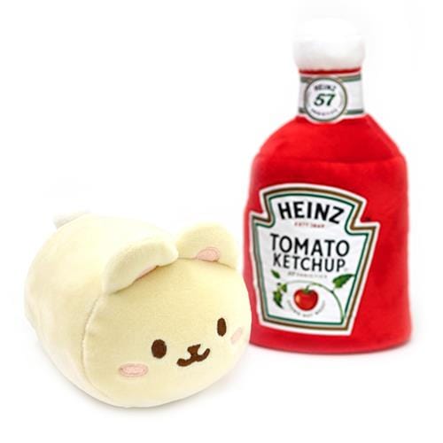 BeeCrazee Heinz Anirollz Small Plush in Heinz Ketchup Bottle Wrap Kawaii Gifts