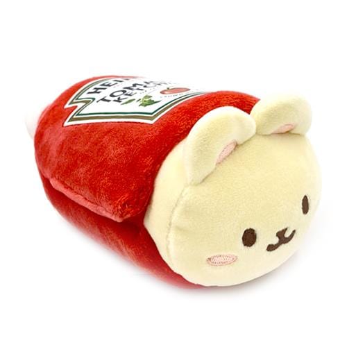 BeeCrazee Heinz Anirollz Small Plush in Heinz Ketchup Bottle Wrap Bunniroll Kawaii Gifts 810043600477