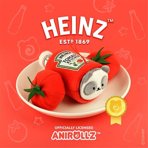 BeeCrazee Heinz Anirollz Small Plushy Mascot with Strap Kawaii Gifts