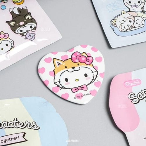 BeeCrazee Sanrio Friends We Love Puppies Heart Shaped Button Surprise Bag Kawaii Gifts 8809394879870