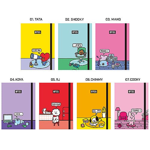 BeeCrazee BT21 Daily Planners: Shooky Mang Koya RJ Tata Kawaii Gifts