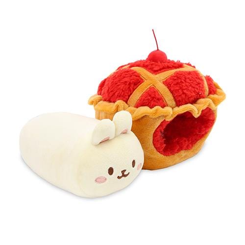 BeeCrazee Freshly Baked Anirollz Removable Small Plushies: Cherry Pie, Cupcake, Waffle, S'mores & Bread Cherry Pie Bunniroll Kawaii Gifts 810043601948