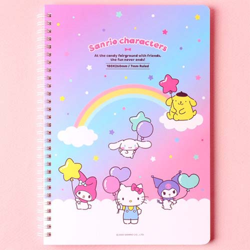 Sanrio Characters B5 Notebook Cinnamoroll and Milk