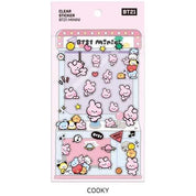 BeeCrazee BT21 CLEAR MININI STICKERS Cookie Kawaii Gifts 8809761948383