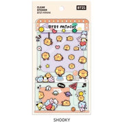 BeeCrazee BT21 CLEAR MININI STICKERS Shooky Kawaii Gifts 8809761948413