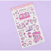 BeeCrazee My Melody & Kuromi Big Stickers Kawaii Gifts