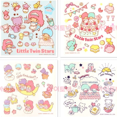 BeeCrazee Sweet Little Twin Stars 4-Sheet Stickers Kawaii Gifts 51530933