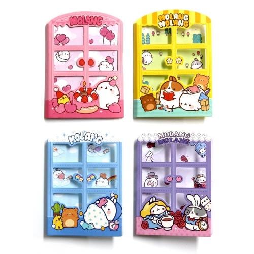 BeeCrazee Molang Window Surprise Sticky Notes Kawaii Gifts 8809627022691
