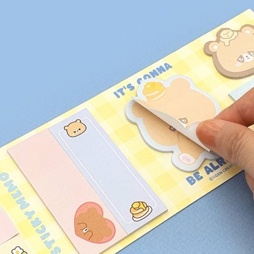 BeeCrazee Sad Animal Friends 5-Side Surprise Sticky Notes Kawaii Gifts 8809730783502
