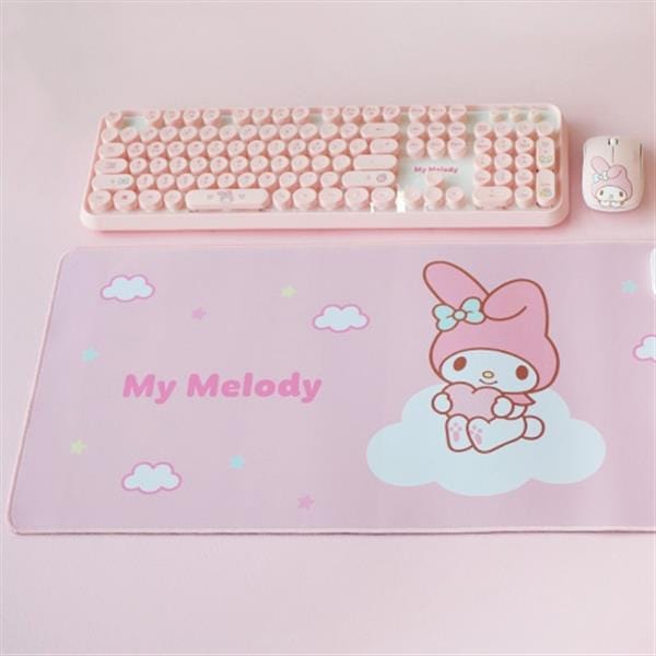 BeeCrazee Sanrio Friends Happy Clouds Desk Mouse Pads: My Melody, Kuromi, Hello Kitty Kawaii Gifts