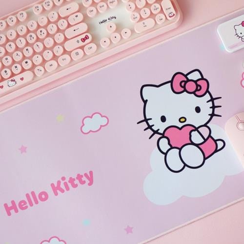 BeeCrazee Sanrio Friends Happy Clouds Desk Mouse Pads: My Melody, Kuromi, Hello Kitty Hello Kitty Kawaii Gifts 8809314009042