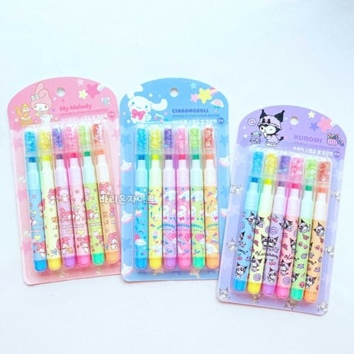 BeeCrazee Sanrio Friends Star Highlighter Sets Kawaii Gifts