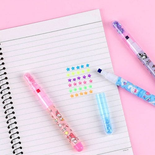 BeeCrazee Sanrio Friends Star Highlighter Sets Kawaii Gifts