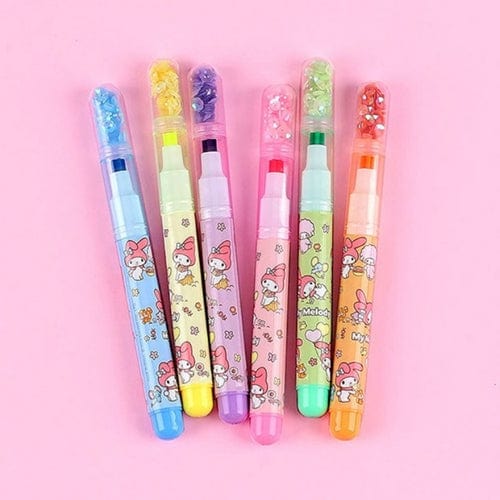 BeeCrazee Sanrio Friends Star Highlighter Sets My Melody Kawaii Gifts