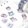 BeeCrazee Sanrio Friends Stickers Washi Tape: Kuromi, My Melody, Pochacco, Cinnamoroll Kawaii Gifts