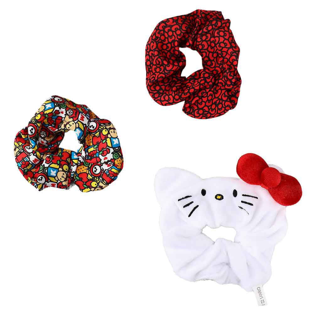 BioWorld Sanrio Hair Scrunchies 3-Pack Kawaii Gifts
