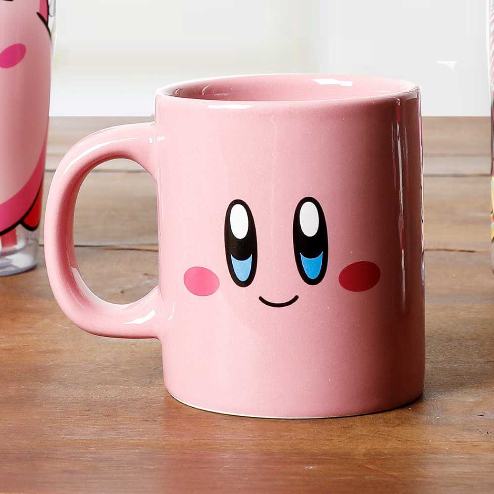 BioWorld Kirby Big Face 16 oz Ceramic Mug Kawaii Gifts 196179232899
