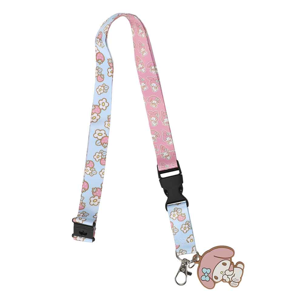 BioWorld My Melody & Kuromi Sublimated Lanyards with Charms Kawaii Gifts