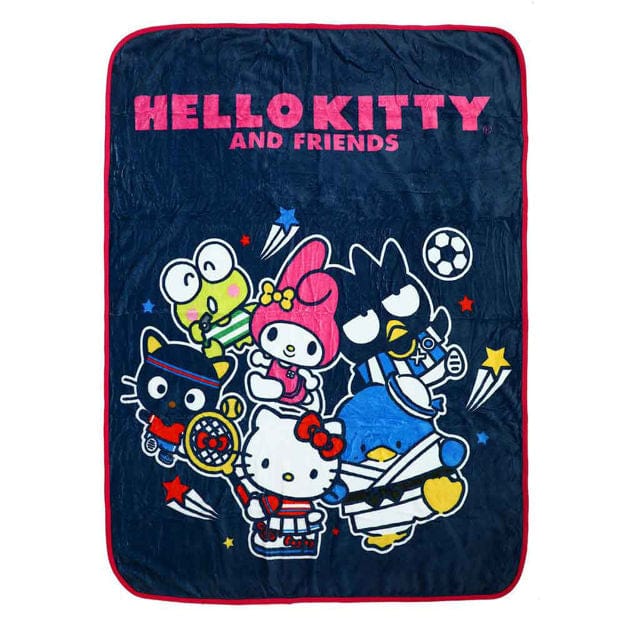 BioWorld Hello Kitty & Friends Gym Day Fleece Throw Blanket Kawaii Gifts 196179609820