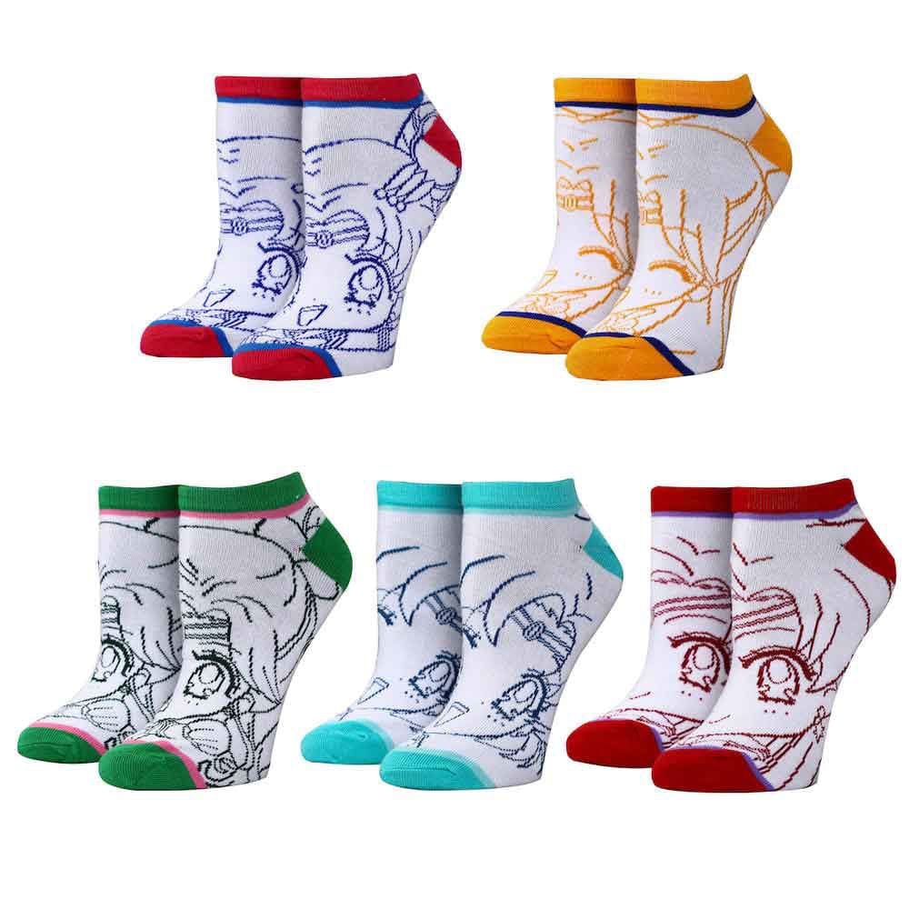 BioWorld Sailor Moon 5-Pair Ankle Socks Kawaii Gifts 196179628906