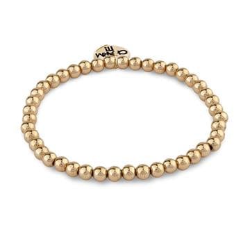 Charm It 4mm Gold Bead Bracelet Kawaii Gifts 794187079965