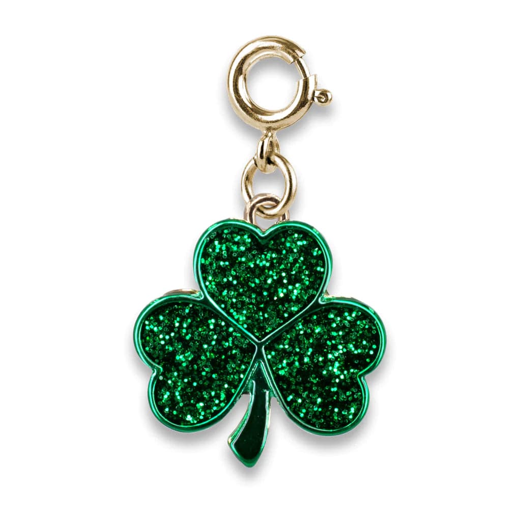 Charm It Gold Glitter Shamrock Charm Kawaii Gifts 794187094135