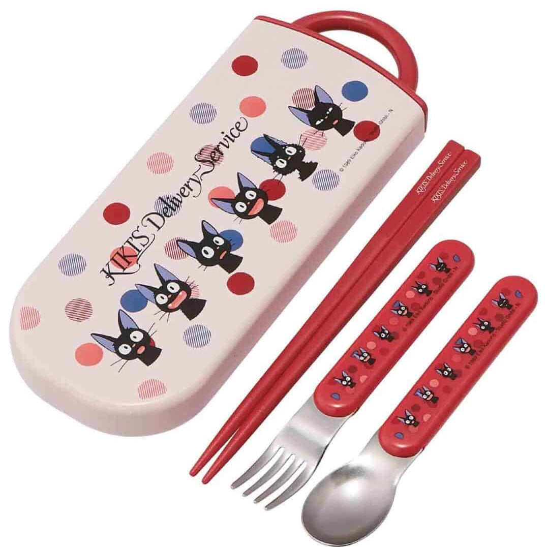 Clever Idiots Kiki’s Delivery Service Chopsticks, Fork and Spoon Set (Jiji) Kawaii Gifts 4973307547706