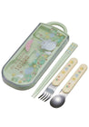 Clever Idiots My Neighbor Totoro Chopsticks, Fork and Spoon Set (Flower Field) Kawaii Gifts 4973307567285