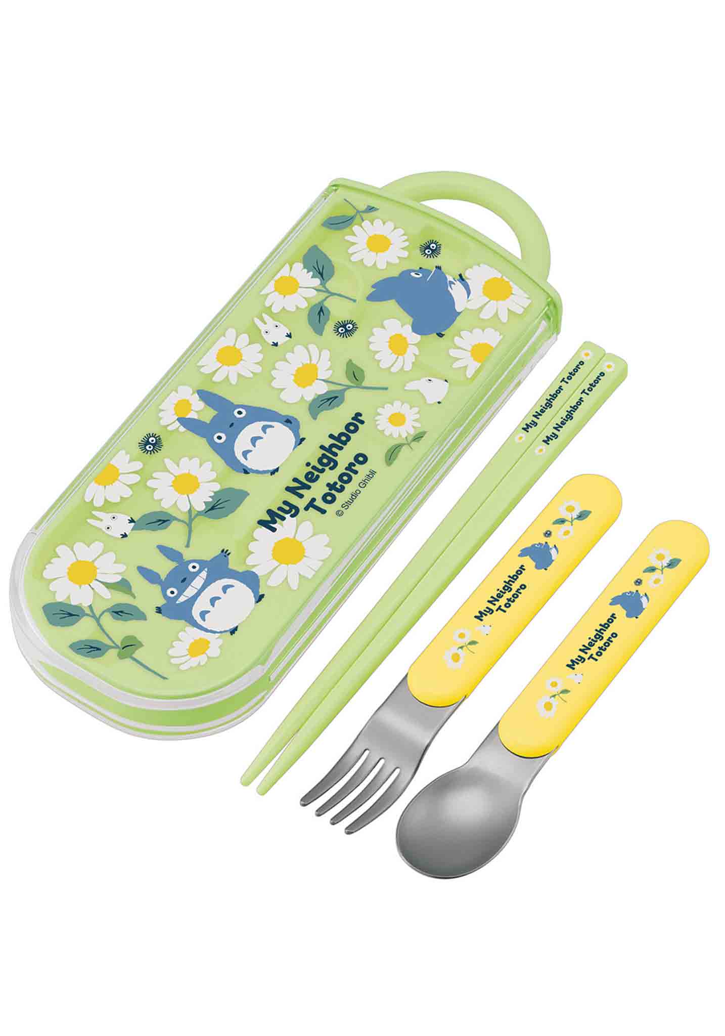 Clever Idiots My Neighbor Totoro Daisies Chopsticks, Fork & Spoon Set Kawaii Gifts 4973307525810
