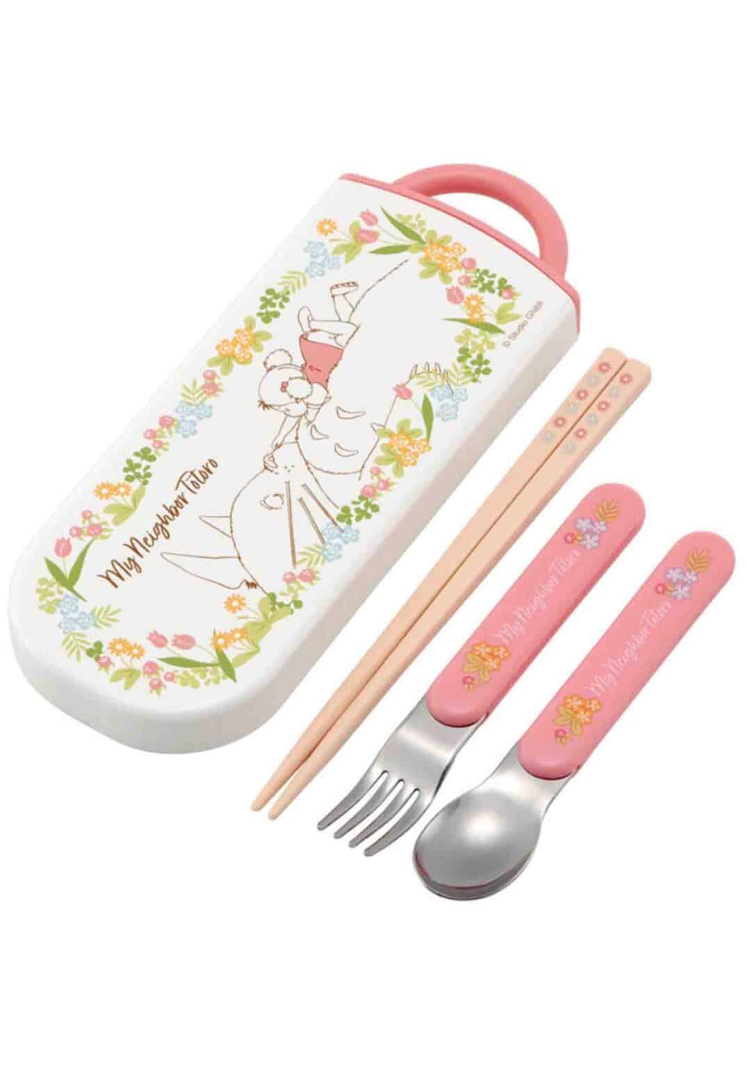 Clever Idiots My Neighbor Totoro & Mei Chopsticks, Fork & Spoon Set Kawaii Gifts 4973307609398