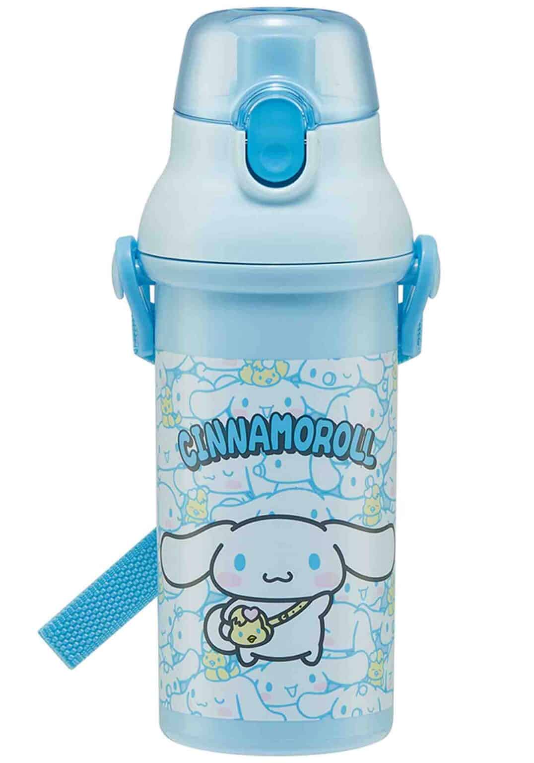 Clever Idiots Sanrio Friends Easy Pop-Up Water Bottle : Cinnamoroll, Hello Kitty, My Melody Cinnamoroll Kawaii Gifts 4973307600500