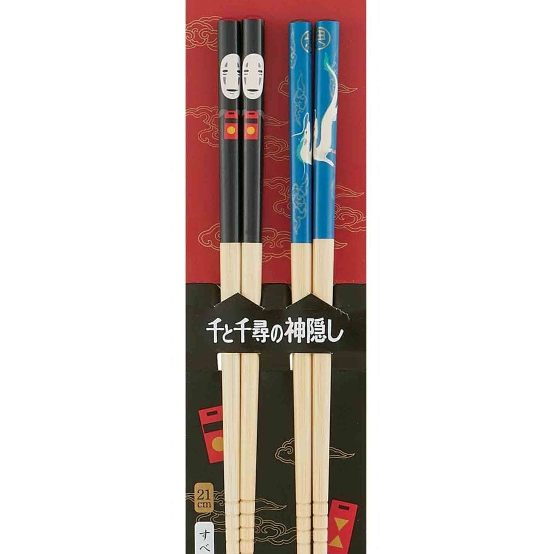 Clever Idiots Spirited Away Bamboo Chopsticks 2-Piece Set Kawaii Gifts 4973307466564