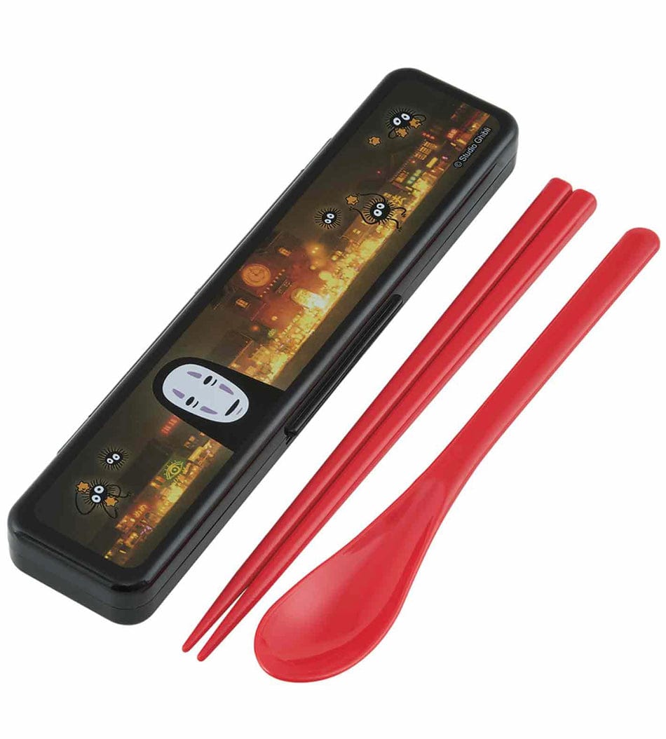 Clever Idiots SPIRITED AWAY: CHOPSTICKs AND SPOON WITH CASE (NO-FACE) Kawaii Gifts 4973307490842