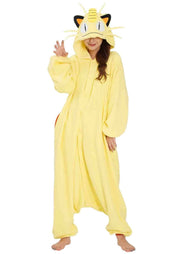 Clever Idiots Pokemon Meowth Kigurumi Adult-Size Costume Onesie Kawaii Gifts 4580052742722