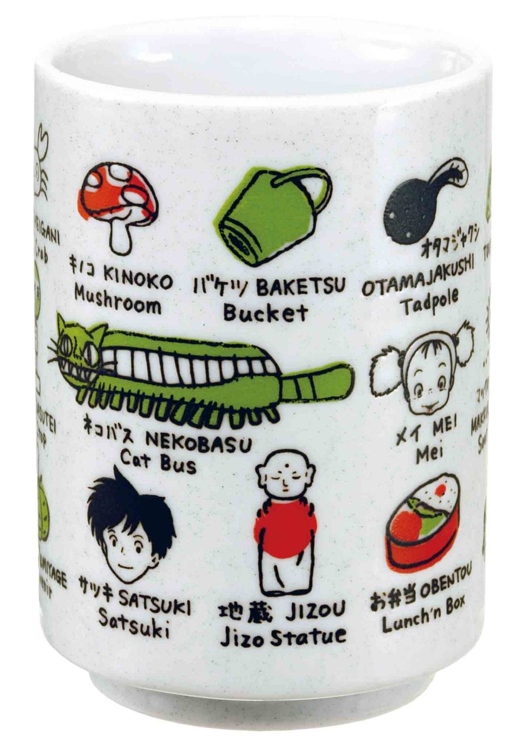 Clever Idiots MY NEIGHBOR TOTORO: “SYMBOLS” 9OZ. JAPANESE TEA CUP Kawaii Gifts 4990593183043