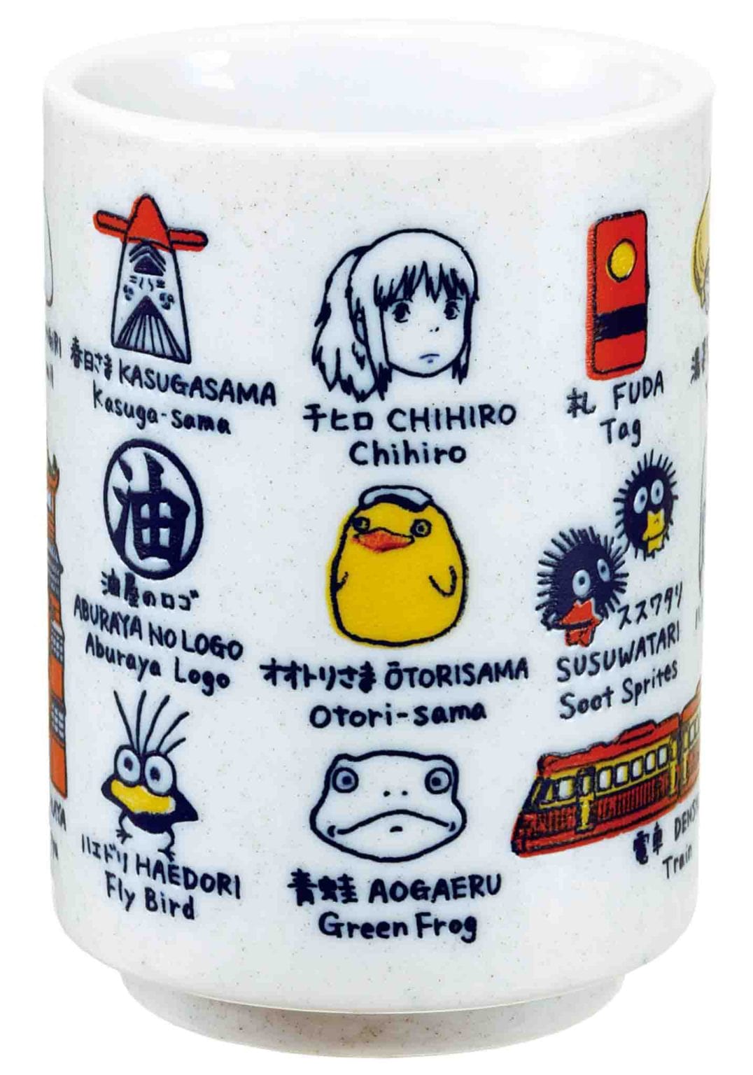 Clever Idiots SPIRITED AWAY: “SYMBOLS” 9OZ. JAPANESE TEA CUP Kawaii Gifts 4990593183050