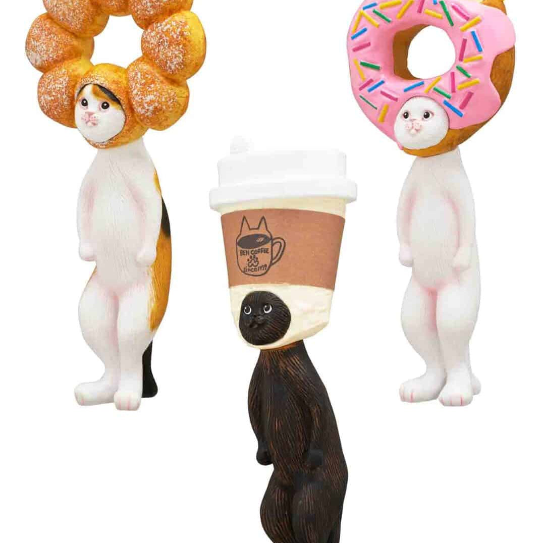 Clever Idiots Kitan Club: Cat Donut Cafe 2" Figure Surprise Box Kawaii Gifts