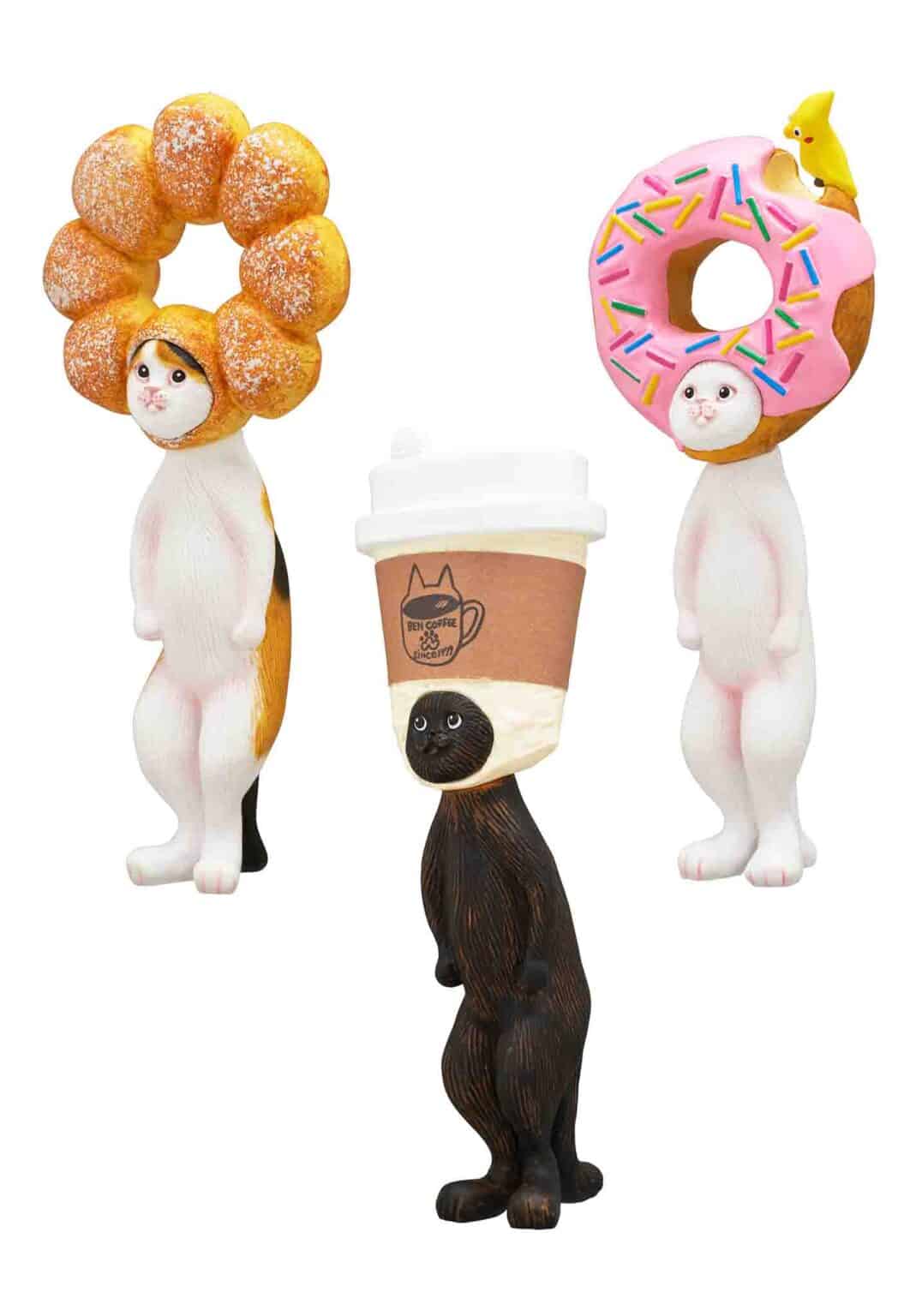 Clever Idiots Kitan Club: Cat Donut Cafe 2" Figure Surprise Box Kawaii Gifts
