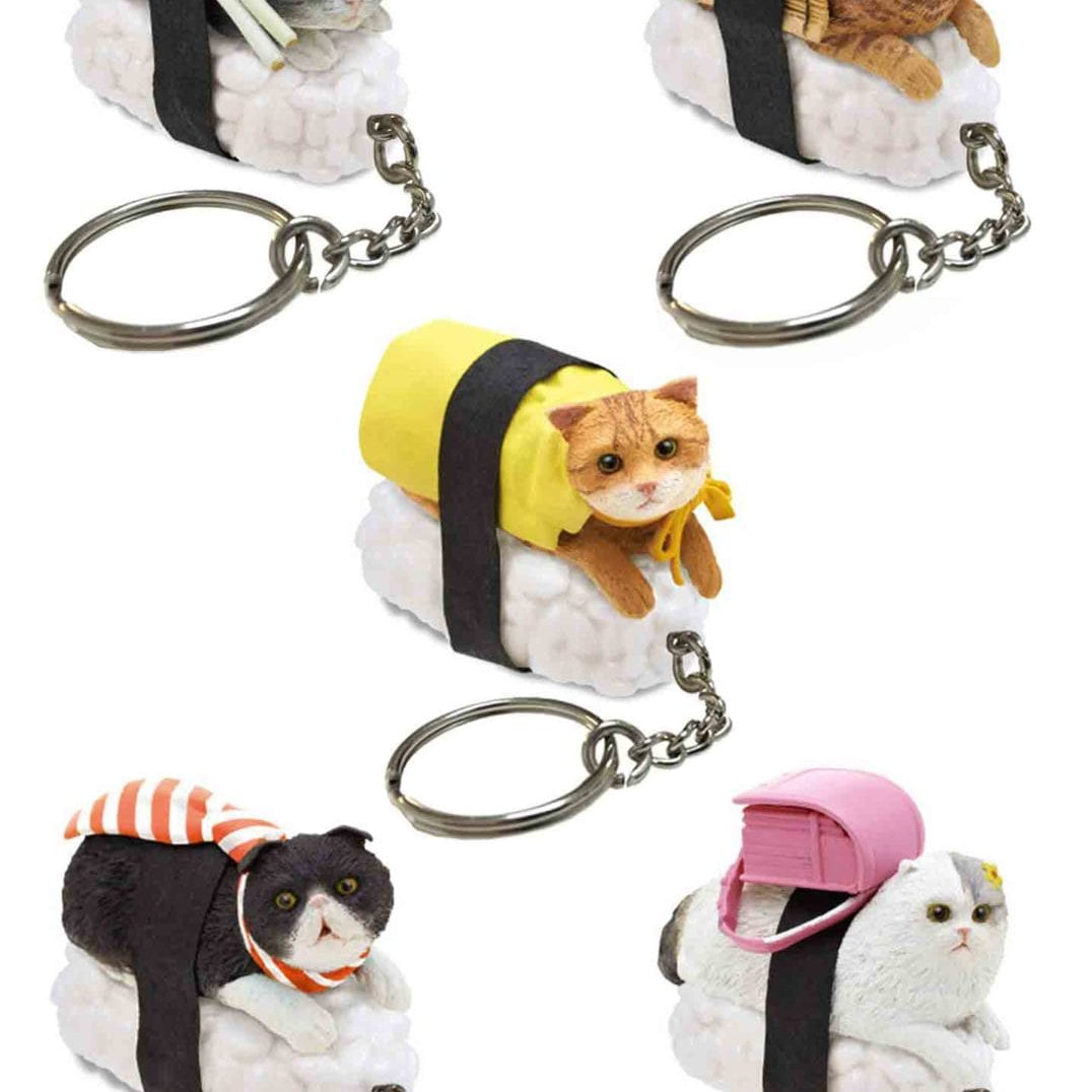 Clever Idiots Kitan Club Sushi Cat Keychain Surprise Box Vol. 1 Kawaii Gifts 858421006053