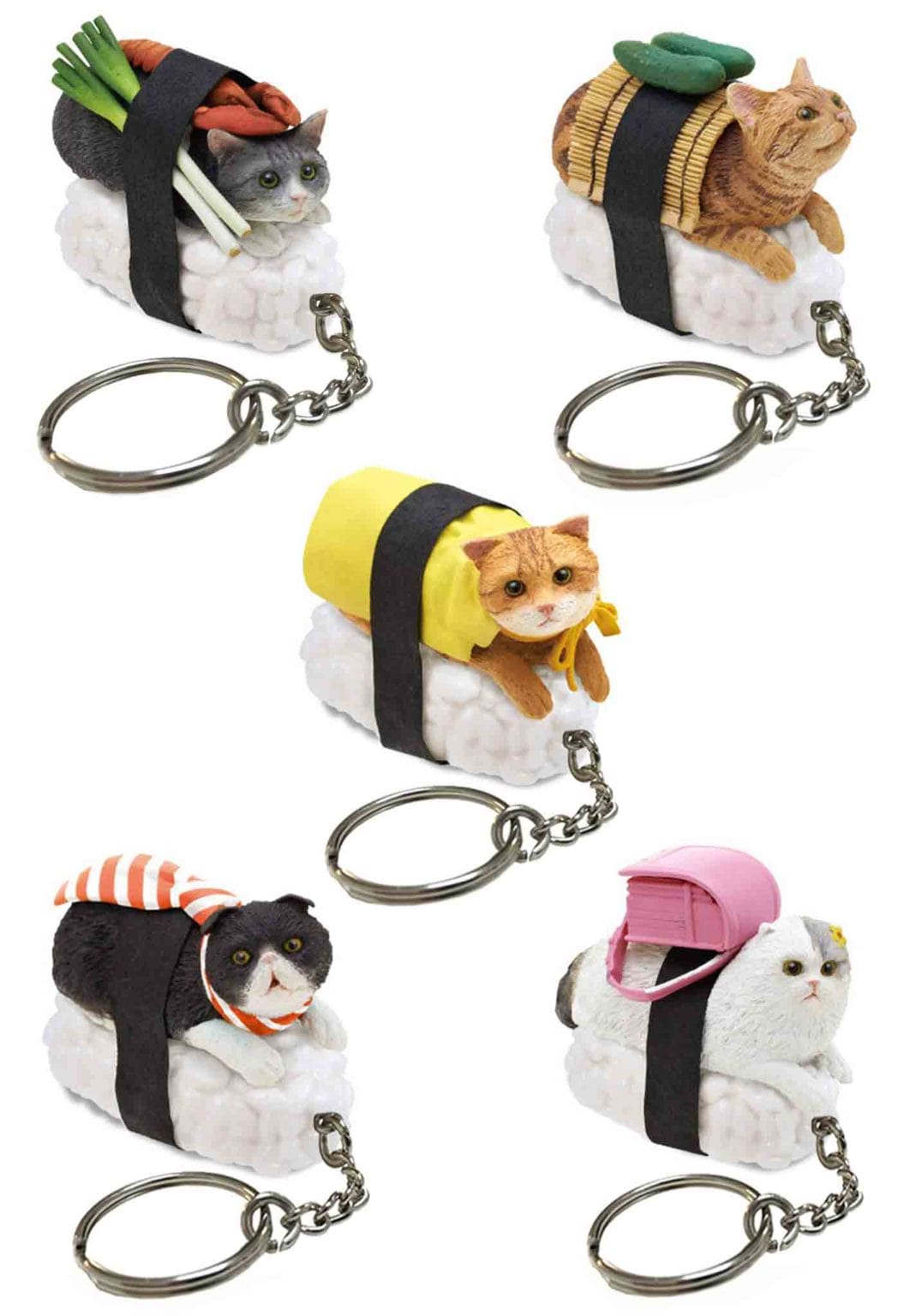Clever Idiots Kitan Club Sushi Cat Keychain Surprise Box Vol. 1 Kawaii Gifts 858421006053