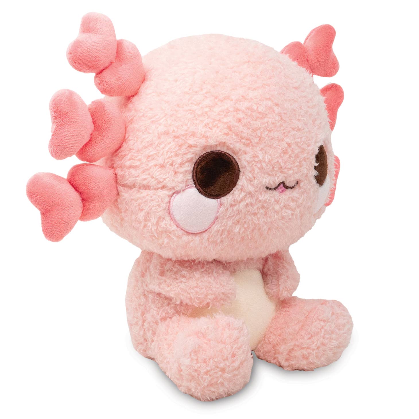 Cuddle Barn, Inc. Lottie the Lovely Axolotl 9" Soft Cute Fluffy Kawaii Plushie Kawaii Gifts