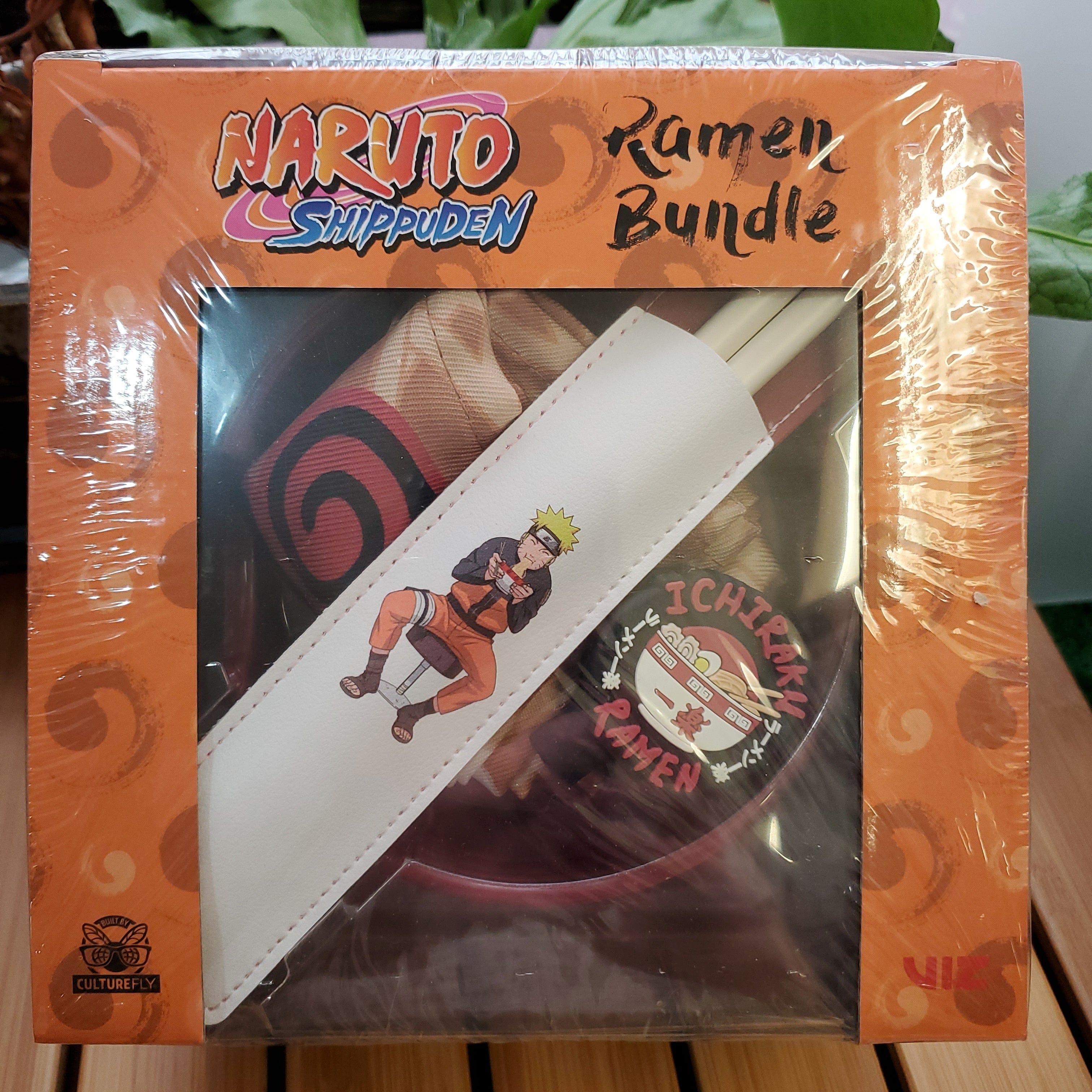 Culture Fly Naruto Ichiraku Ramen Bowl, Chopsticks & Napkin Set Kawaii Gifts 840070928718