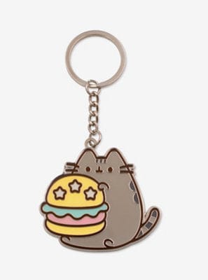 Culture Fly Pusheen Burger Enamel Keychain (Anniversary Edition) Kawaii Gifts 12795579