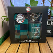Culture Fly Demon Slayer Mug & Socks & Keychain Gift Set Kawaii Gifts 840070933996